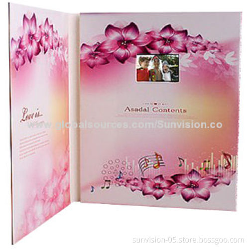Wedding Invitation Ccard with Video, 450mA Li-battery